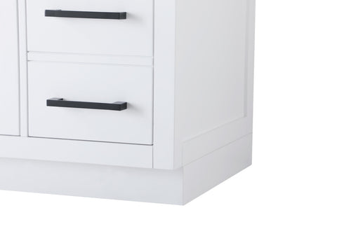 Elegant Lighting Alden Vanity Cabinet 2Dr7Dw 48 Inch W x 22 Inch D x 35 Inch H in White Model: VF29748WH