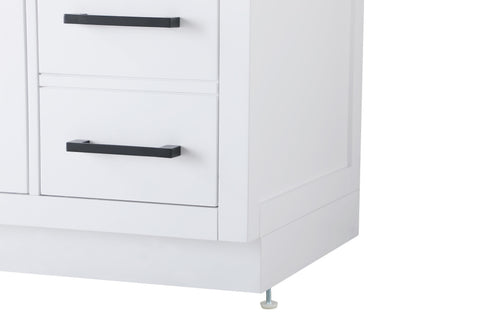 Elegant Lighting Alden Vanity Cabinet 2Dr7Dw 48 Inch W x 22 Inch D x 35 Inch H in White Model: VF29748WH