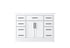 Elegant Lighting Alden Vanity Cabinet 2Dr7Dw 48 Inch W x 22 Inch D x 35 Inch H in White Model: VF29748WH