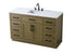 Elegant Lighting Alden Vanity Cabinet 2Dr7Dw 54 Inch W x 22 Inch D x 35 Inch H in Chestnut Brown Model: VF29754MCB