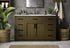 Elegant Lighting Alden Vanity Cabinet 2Dr7Dw 54 Inch W x 22 Inch D x 35 Inch H in Chestnut Brown Model: VF29754MCB