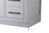 Elegant Lighting Alden Vanity Cabinet 2Dr7Dw 54 Inch W x 22 Inch D x 35 Inch H in Grey Model: VF29754GR