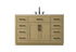 Elegant Lighting Alden Vanity Cabinet 2Dr7Dw 54 Inch W x 22 Inch D x 35 Inch H in Honey Brown Model: VF29754MHB