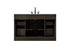Elegant Lighting Alden Vanity Cabinet 2Dr7Dw 54 Inch W x 22 Inch D x 35 Inch H in Mocha Brown Model: VF29754MMB