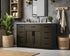 Elegant Lighting Alden Vanity Cabinet 2Dr7Dw 54 Inch W x 22 Inch D x 35 Inch H in Mocha Brown Model: VF29754MMB