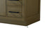 Elegant Lighting Alden Vanity Cabinet 2Dr7Dw 60 Inch W x 22 Inch D x 35 Inch H in Chestnut Brown Model: VF29760MCB