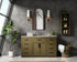 Elegant Lighting Alden Vanity Cabinet 2Dr7Dw 60 Inch W x 22 Inch D x 35 Inch H in Chestnut Brown Model: VF29760MCB