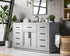 Elegant Lighting Alden Vanity Cabinet 2Dr7Dw 60 Inch W x 22 Inch D x 35 Inch H in Grey Model: VF29760GR