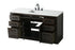 Elegant Lighting Alden Vanity Cabinet 2Dr7Dw 60 Inch W x 22 Inch D x 35 Inch H in Mocha Brown Model: VF29760MMB