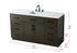 Elegant Lighting Alden Vanity Cabinet 2Dr7Dw 60 Inch W x 22 Inch D x 35 Inch H in Mocha Brown Model: VF29760MMB