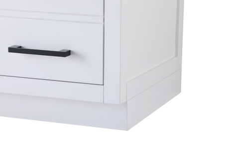Elegant Lighting Alden Vanity Cabinet 2Dr7Dw 60 Inch W x 22 Inch D x 35 Inch H in White Model: VF29760WH