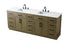 Elegant Lighting Alden Vanity Cabinet 4Dr11Dw 84 Inch W x 22 Inch D x 35 Inch H in Chestnut Brown Model: VF29784DMCB