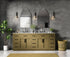 Elegant Lighting Alden Vanity Cabinet 4Dr11Dw 84 Inch W x 22 Inch D x 35 Inch H in Chestnut Brown Model: VF29784DMCB