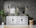 Elegant Lighting Alden Vanity Cabinet 4Dr11Dw 84 Inch W x 22 Inch D x 35 Inch H in Grey Model: VF29784DGR