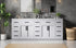 Elegant Lighting Alden Vanity Cabinet 4Dr11Dw 84 Inch W x 22 Inch D x 35 Inch H in Grey Model: VF29784DGR