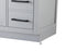 Elegant Lighting Alden Vanity Cabinet 4Dr11Dw 84 Inch W x 22 Inch D x 35 Inch H in Grey Model: VF29784DGR