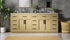 Elegant Lighting Alden Vanity Cabinet 4Dr11Dw 84 Inch W x 22 Inch D x 35 Inch H in Honey Brown Model: VF29784DMHB