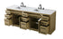 Elegant Lighting Alden Vanity Cabinet 4Dr11Dw 84 Inch W x 22 Inch D x 35 Inch H in Honey Brown Model: VF29784DMHB