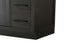 Elegant Lighting Alden Vanity Cabinet 4Dr11Dw 84 Inch W x 22 Inch D x 35 Inch H in Mocha Brown Model: VF29784DMMB