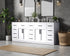Elegant Lighting Alden Vanity Cabinet 4Dr11Dw 84 Inch W x 22 Inch D x 35 Inch H in White Model: VF29784DWH