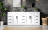 Elegant Lighting Alden Vanity Cabinet 4Dr11Dw 84 Inch W x 22 Inch D x 35 Inch H in White Model: VF29784DWH
