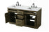 Elegant Lighting Alden Vanity Cabinet 4Dr5Dw 60 Inch W x 22 Inch D x 35 Inch H in Chestnut Brown Model: VF29760DMCB