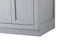 Elegant Lighting Alden Vanity Cabinet 4Dr5Dw 60 Inch W x 22 Inch D x 35 Inch H in Grey Model: VF29760DGR