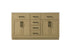 Elegant Lighting Alden Vanity Cabinet 4Dr5Dw 60 Inch W x 22 Inch D x 35 Inch H in Honey Brown Model: VF29760DMHB