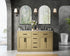 Elegant Lighting Alden Vanity Cabinet 4Dr5Dw 60 Inch W x 22 Inch D x 35 Inch H in Honey Brown Model: VF29760DMHB