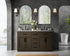 Elegant Lighting Alden Vanity Cabinet 4Dr5Dw 60 Inch W x 22 Inch D x 35 Inch H in Mocha Brown Model: VF29760DMMB