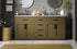 Elegant Lighting Alden Vanity Cabinet 4Dr5Dw 72 Inch W x 22 Inch D x 35 Inch H in Chestnut Brown Model: VF29772DMCB