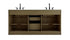 Elegant Lighting Alden Vanity Cabinet 4Dr5Dw 72 Inch W x 22 Inch D x 35 Inch H in Chestnut Brown Model: VF29772DMCB