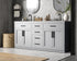 Elegant Lighting Alden Vanity Cabinet 4Dr5Dw 72 Inch W x 22 Inch D x 35 Inch H in Grey Model: VF29772DGR