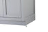 Elegant Lighting Alden Vanity Cabinet 4Dr5Dw 72 Inch W x 22 Inch D x 35 Inch H in Grey Model: VF29772DGR