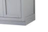 Elegant Lighting Alden Vanity Cabinet 4Dr5Dw 72 Inch W x 22 Inch D x 35 Inch H in Grey Model: VF29772DGR