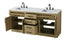 Elegant Lighting Alden Vanity Cabinet 4Dr5Dw 72 Inch W x 22 Inch D x 35 Inch H in Honey Brown Model: VF29772DMHB