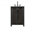 Elegant Lighting Alina 24 inch Single Bathroom Vanity in Chocolate Oak Model: VF29524CO