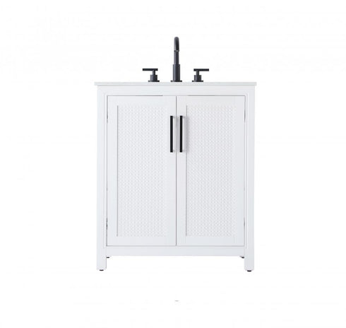 Elegant Lighting Alina 30 inch Single Bathroom Vanity in Chocolate Oak Model: VF29530CO