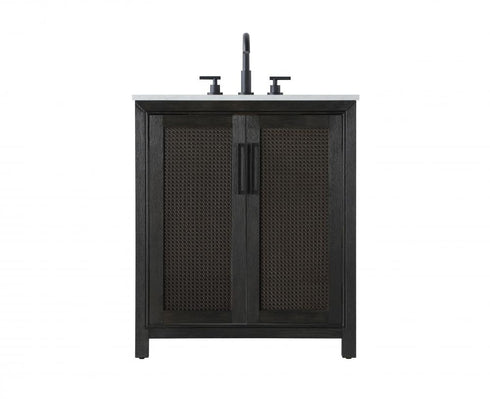 Elegant Lighting Alina 30 inch Single Bathroom Vanity in Chocolate Oak Model: VF29530CO