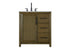 Elegant Lighting Alina 32 inch Single Bathroom Vanity in Chocolate Oak Model: VF29532CO