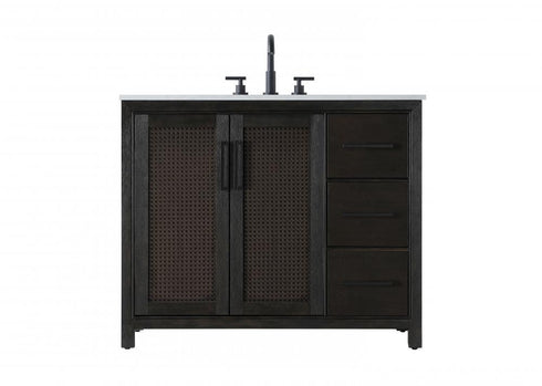 Elegant Lighting Alina 42 inch Single Bathroom Vanity in Chocolate Oak Model: VF29542CO