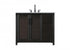 Elegant Lighting Alina 42 inch Single Bathroom Vanity in Chocolate Oak Model: VF29542CO