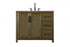 Elegant Lighting Alina 42 inch Single Bathroom Vanity in Chocolate Oak Model: VF29542CO