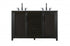 Elegant Lighting Alina 54 inch Double Bathroom Vanity in Chocolate Oak Model: VF29554DCO