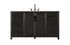 Elegant Lighting Alina 60 inch Single Bathroom Vanity in Chocolate Oak Model: VF29560CO