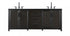 Elegant Lighting Alina 84 inch Double Bathroom Vanity in Chocolate Oak Model: VF29584DCO