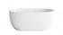 Elegant Lighting Allegra 54 inch Soaking Bathtub in Glossy White with Brushed Gold Trim Model: BT10754GW-BGD