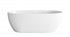 Elegant Lighting Allegra 77 inch Soaking Bathtub in Glossy White with Brushed Gold Trim Model: BT10770GW-BGD