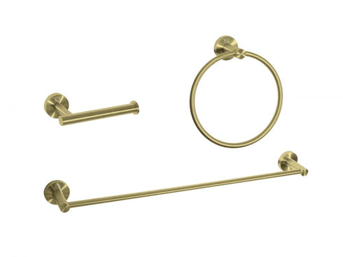 Elegant Lighting Alma 3 piece Bathroom Hardware Set in Brushed Gold Model: HWB-11S3RBGD
