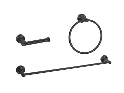 Elegant Lighting Alma 3 piece Bathroom Hardware Set in Brushed Gold Model: HWB-11S3RBGD